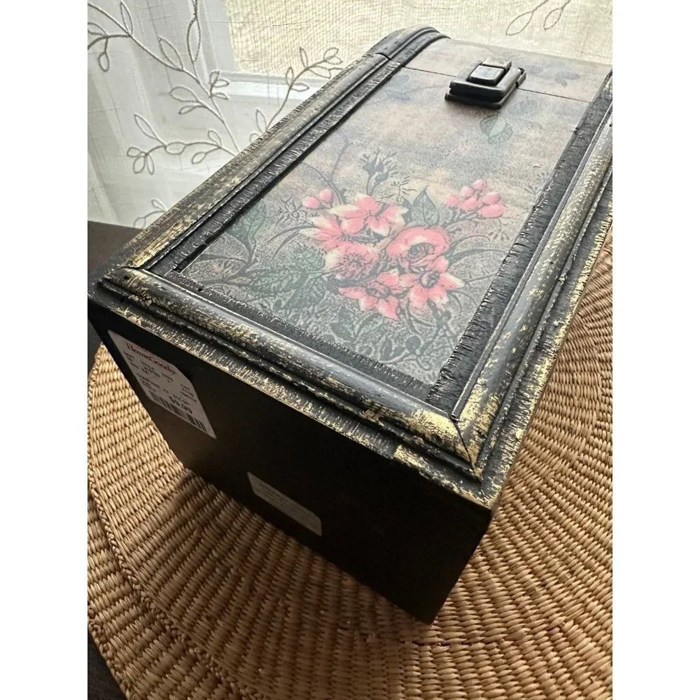 Rustic Floral Decorative Box - Picture 3 of 9